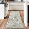 Washable Vintage Rug Non Slip Low Pile Rug Soft Retro Medallion Distressed Throw Floor Cover Foldable Indoor Carpet for Living Room Bedroom Playroom - 4 of 4