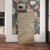 FUFU&GAGA Brown Flipping Type Shoe Cabinet Shoe Rack for Front Door Entrance Wood Grain Hollow Line Design - 2 of 4