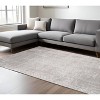 Gray and White Chevron Non Skid Area Rug - 2 of 4