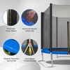 Vynxaria 8FT Trampoline Outer Net with Soft Basketball board, ball and inflator(Blue) - 4 of 4