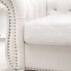 PAGED Sofa Comfy PU Leather Sofa with Wood Frame and Rolled Arm for Living Room, Apartment - 3 of 4