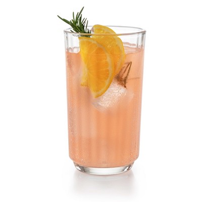 Libbey Paneled Tumbler Drinking Glasses, 17 Ounce, Set Of 6 : Target