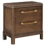 TiramisuBest Farmhouse Nightstand Side Table, Wooden Rustic End Table, Tall Bedside Table with Electrical Outlets Charging Station - White - 2 of 4