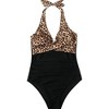 Women Sexy One Piece Swimsuit Cross Bandage Backless Swimwear Push Up Bathing Suits Beachwear - 2 of 4