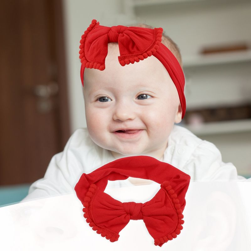 Unique Bargains Cotton Bow Headband Fashion Cute Hair Band for Child 6.3 Inch, 2 of 7