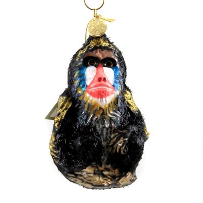 Morawski 4.5" Mandrill Ornament Baboon Monkey Rafiki  -  Tree Ornaments