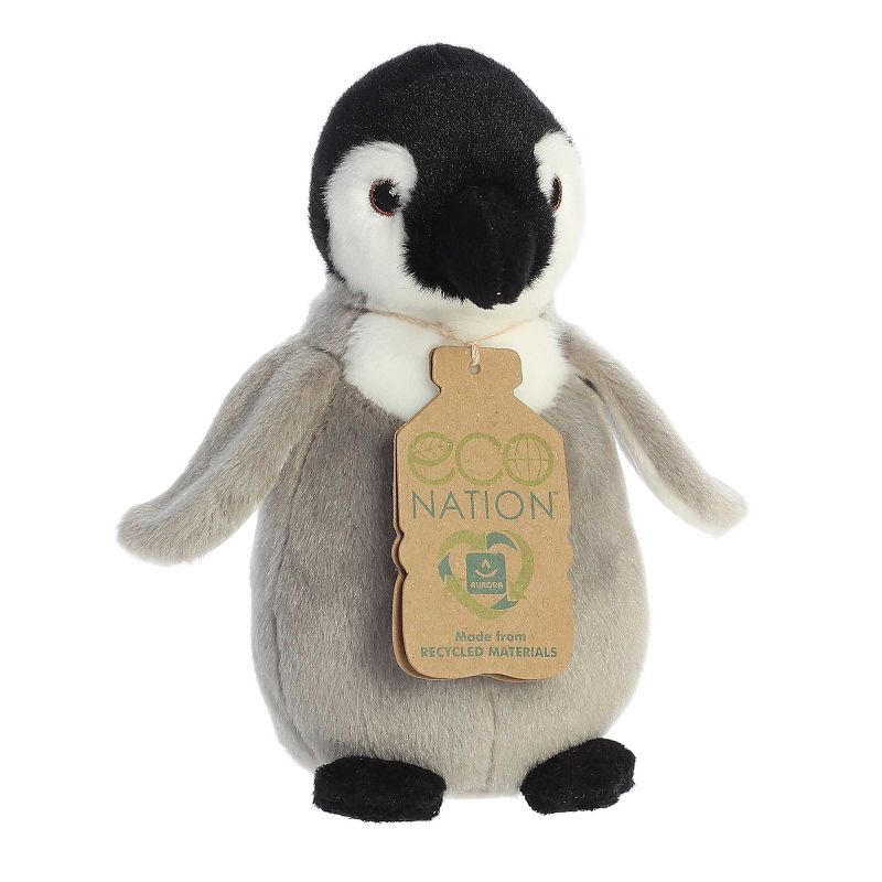 Aurora Small Eco Softies Baby Emperor Penguin Eco Nation Eco-Friendly Stuffed Animal Grey 8", 2 of 6