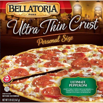 Bellatoria Personal Size Thin Crust Pepperoni Frozen Pizza- 5.93oz