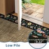 Machine Washable Modern Floral Bordered  Non Slip Area Rug for Living Room Soft Low Pile Indoor Aesthetic Carpet for Bedroom Dining Room Office - 4 of 4
