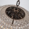 ALOADECOR Handcrafted Antique Gold Crystal Globe Chandelier Vintage French Pendant Lighting with K9 Crystal Beads - 2 of 4