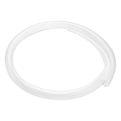 Unique Bargains Clear Braided Tube PVC High Pressure Industrial Tubing 1 Pc