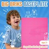 Strictly Briks Classic Big Briks Stackable Baseplates, Large Pegs for Ages 3 and Up, Pink, 1 Piece, 13.75" x 16.25" Inches - 2 of 4