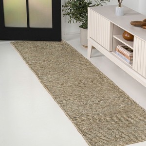 JONATHAN Y Griffin Rustic Farmhouse Woven Jute Solid Indoor Area Rug - 1 of 4