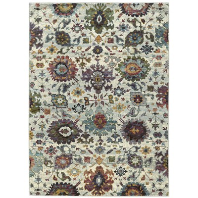 Oriental Weavers Andorra 7129A Stone/ Multi Indoor Area Rug - 1'10" x 3'2"