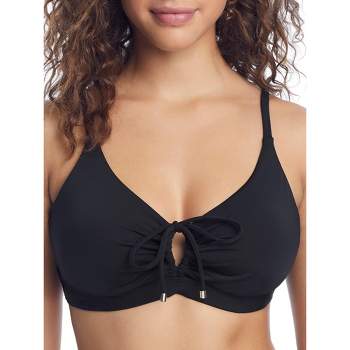 Elomi Women's Plus Bazaruto Plunge Underwire Bikini Top - Es800602 42ff  Black : Target