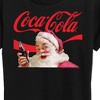 Women's - Coca-Cola - Vintage Santa Claus with Red Logo Short Sleeve Graphic T-Shirt - 2 of 4
