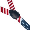 CTM Elastic Stars and Stripes American Flag Clip-End Suspenders - 2 of 4