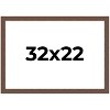 PosterPalooza | 32x22 Wide Barnwood Picture Frame, UV Acrylic, 6 Finishes - Grey, Brown, White, and Black - 2 of 4