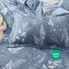 3 Pieces Reversible Striped Duvet Cover Set with Zipper Closure Bedding Set with 8 Corner Ties - 4 of 4