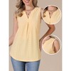 INSPIRE CHIC Women's Summer Eyelet Embroidery Sleeveless V Neck Loose Fit Casual Work Blouses - 2 of 4