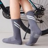 Anna-Kaci Women’s Performance Crew Socks with Non-Slip Grip Soles and Reflective Stripe Accents for Athletic Training - 4 of 4