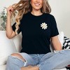 S.W.Smiley Blooming Daisies - Women's Short Sleeve Graphic T-Shirt - 2 of 4