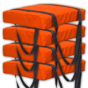 Bradley 4 Pack Type IV Boat Cushion USCG Approved Throwable Flotation Device; Coast Guard approved throw preserver with foam cushion - 1 of 4