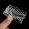 Unique Bargains Women's Plastic 15 Teeth DIY Jewelry Material Accessories Hair Combs Clear 4 Pcs - 4 of 4