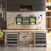 Modular Wall-Mounted Power Tool Organizer with Charging Station, Heavy-Duty Drill Rack with Hooks and 8-Outlet Holder - 3 of 4