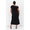 Women's Plus Size Sassy Off Shoulder Dress - black | CITYCHIC - 2 of 4