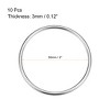 Unique Bargains Zinc Alloy Craft DIY Accessories Hardware Bag Belt O-Ring Buckles 10 Pcs - 2 of 3