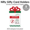 Big Dot of Happiness Christmas Delivery Drivers Appreciation - Thank You Mail Carriers Money and Gift Card Sleeves - Nifty Gifty Card Holders 8 ct