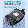 Fosmon 2x Outdoor Light Timer For Outlet Waterproof, [ETL Listed] Outdoor Light Timer Outlet, 24 Hour Plug in Mechanical Pool Pump Timer Weatherproof - 2 of 4