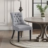 WestinTrends  Upholstered Wingback Button Tufted Dining Chair - 2 of 4