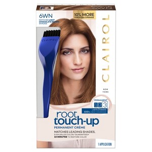 Clairol Root Touch-Up Permanent Hair Color - 6WN Light Chocolate Brown - 1 kit, 6WN Light Brown Brown