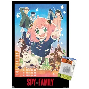 Trends International Spy x Family - Anya Key Art Unframed Wall Poster Prints - 1 of 4