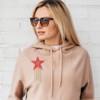 Unique Bargains Star Shape Rhinestone Glitter Iron On Sew Beaded Applique Patches 4 Pcs - 4 of 4
