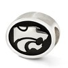 Black Bow Jewelry Sterling Silver & Enamel Kansas State University Collegiate Bead Charm - 2 of 4