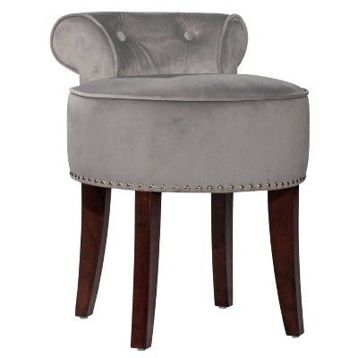 Lena Vanity Stool Gray - Hillsdale Furniture