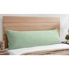 Sweet Jojo Designs Body Pillow Cover (Pillow Not Included) 54in.x20in. Solid Green - 2 of 4