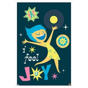 Trends International Disney Inside Out 2 - I Feel Joy Framed Wall Poster Prints - 1 of 4