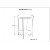 NicBex 2 Tier End Table 16.9" Waterproof Small Side Table with Removable Tray for Indoor Outdoor - 4 of 4