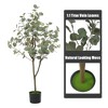 Artificial  Tree for Home Decor , Faux Eucalyptus Tree with Lifelike Trunk and Realistic Silk Leaves for Home Decor - image 3 of 4