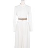 INSPIRE CHIC Women's Square Beads Rivets Inlay Punk Style Decorative Belt for Dresses Skirt - 4 of 4