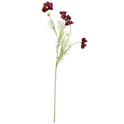 Allstate Floral Artificial Floral Cosmos Spray - 28" - Burgundy