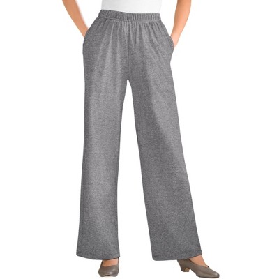 Woman Within Women's Plus Size 7-Day Knit Wide-Leg Pant