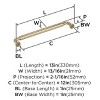 Amerock Coble Appliance Pull for Large Panels and Oversized Cabinets - 3 of 4