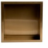 ALFI ABNP1212-BG 12Inch x 12Inch Brushed Gold PVD Stainless Steel Square Single Shelf Shower Niche - 4 of 4