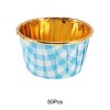 Unique Bargains Checkered Print Disposable Baking Cups Aluminum Foil 2.68"x1.57" 50 Pcs - 4 of 4