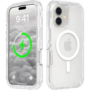 Entronix [Magnetic] Case Compatible with iPhone 17 - [Clear] Triple-Layer Heavy Duty Protection - 1 of 4